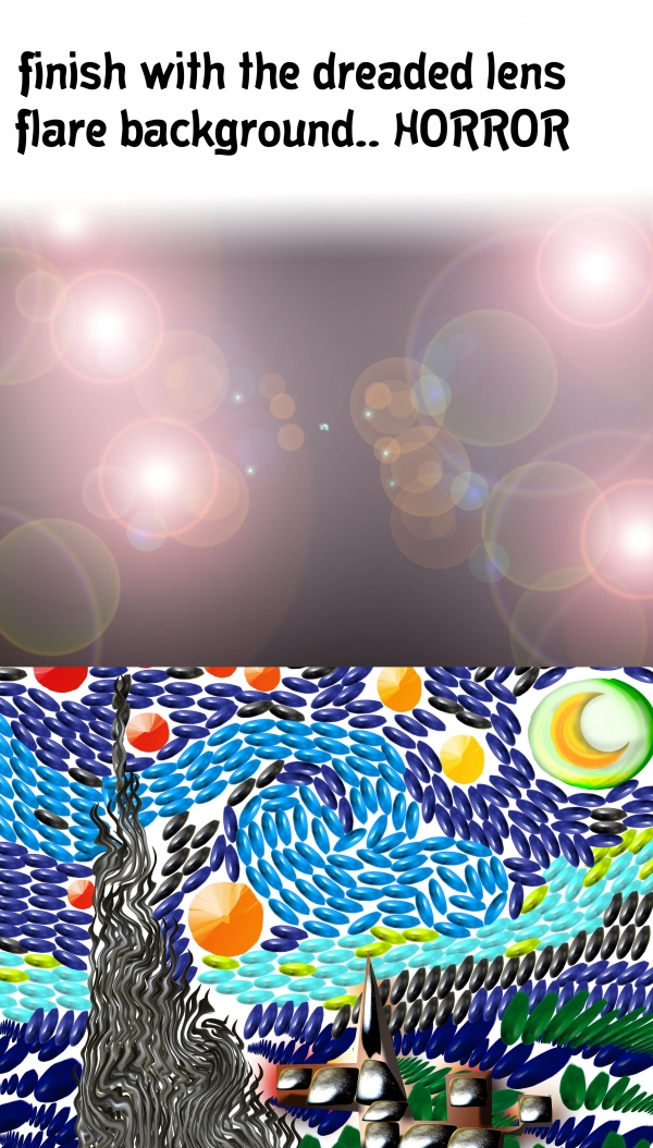 Creation of starry starry light: Step 8
